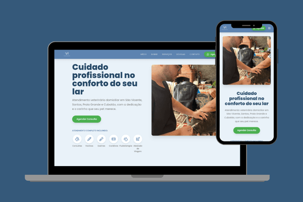 Thumbnail do projeto Dr. Vinícius Fonseca - Veterinário Domiciliar